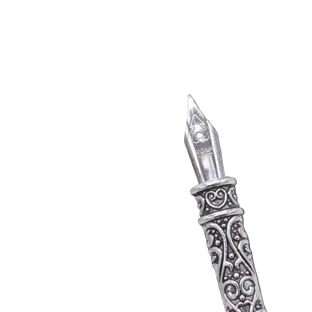 Feder Dip Pen Set für Kalligrafie – Schreibfeder aus Metall mit Tinte